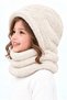 Pinecone Kids' Hooded Plush Beanie, Scarf, Fleece, Welsoft Fleece Neck Warmer, Windproof Hat - 2