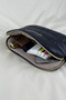 Black Bag—Clutch Bag, Handbag, Makeup Bag, 26x16 cm, with Velvet Accents, Limited Edition - 7