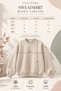 Unisex Snowflake Cat Print Front and Back Design Oversized 3-Ply Fleece-Brushed Inside Hooded Sweatshirt - 3