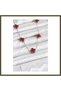 316L Steel Chain, Silver and Burgundy, Clover-Shaped Women's Necklace BX