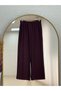 Banugül Elastic-Waist Cupra Vest Set - MF683 Plum - 5