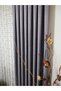 LIGHT GRAY 1X3 TIGHT-PLEATED DRAPERY CURTIN, SINGLE PANEL 12488 - 3