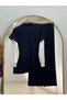 Banugül Elastic-Waist Cupra Vest Set—MF683 Navy Blue - 6