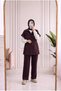 Banugül Elastic-Waist Cupra Vest Set - MF683 Plum