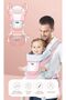 Axooms Baby Carrier with Hip Seat - Multi-Functional Baby Backpack Carrier for Newborns to Toddlers (0-36 Months), Ergonomic & Breathable with Adjustable Waist Strap (Pink) - 4