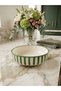 Modern Rhythm Series Aegean Green Pattern Bowl, Hand-Painted Decorative Serving Bowl, Ceramic, 15 Cm. - 2