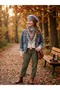 Knitted Batik Colorful & Shimmering Bohemian Scarf & Beanie - 2