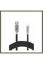 Konfulon S48 Lightning Cable, iPhone Compatible, 1M, 3A - Black BX