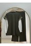 Banugül Elastic-Waist Cupra Vest Set - MF683 Khaki - 6