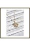 316L Stainless Steel Chain, Gold-Toned, Sun-Shaped Women's Necklace BX