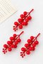 Artificial Fan-Shaped Kokina New Year's Ornament, 6 cm (9-candle), Cherry Branch New Year's Christmas Tree Decoration