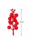 Artificial Fan-Shaped Kokina New Year's Ornament, 6 cm (9-candle), Cherry Branch New Year's Christmas Tree Decoration - 3
