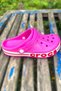 Pink high sole slippers - 3