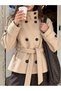 High Collar Buttoned Cashmere Jacket - 5