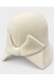 Women's Soft-Textured Knit Cloche Hat with Bow Detail - 2
