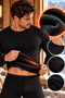 Men's Thermal Underwear Top with Brushed Inside Lining—Winter-Ready and Heat-Retaining - 2