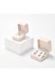Pink PU Leather Small Earring Gift Box - 5
