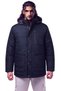 Men's Extra Large Size, Suitable for Weights Between 128 and 190 Kilo: Thick, Winter-Weight, Padded Memory Bettino Coat, Black 3