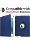 AWH Vultic [Rotating] Case for iPad 2/3/4 [Oldest Models], 360 Degree Stand [Auto Sleep/Wake] Folio Leather Smart Cover (Black) - 4