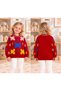 Girls' & Kids' Butterfly-Patterned Crew-Neck Stretch Knit Sweater - 3