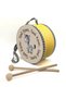 Donkey Foal Printed Leather Children's Drum (Ages 1–5) - Yellow
