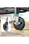 Rolling Heavy Duty Clothes Rack,Height & Width Adjustable Garment Rack - 4