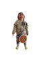 Children's Leather Drum with Bear Face Print (Ages 1–5) - Blue - 4