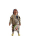 Drum-playing santa claus printed leather children's drum (1-5 years) - green - 4