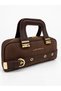 Women's Suede Shoulder Bag with Zip Detail and Gold Accents, Stylish Design, Crossbody Bag and Shoulder Bag 378025GNY - 2