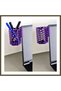 3D-Printed Monitor Pencil Holder - Hexagonal Laptop Edge Pencil Holder with Honeycomb Pattern - Purple BX