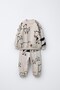 Children's Cotton Sweatshirt and Sweatpants Set with Farm Animal Print
