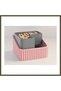 3D-Printed Pistachio Bowl - Dual-Chambered Shell Separator Serving Bowl - Pink-Gray BX