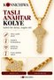 Gold Color Necklace with Stone Embellished Key Figure – Elegant Necklace with Shiny Stone Detail 315L Steel - 3