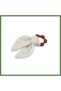 Muslin Bib with Silicone Teether 736 Ecru · Color: Ecru HB006