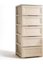 Layer Storage Drawer Cabinet (White/Beige, 4 Layers) - 4