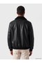 I Fur Roba Collar Men's Leather Look Coat from Freezen Store - 5