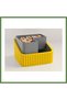 3D-Printed Pistachio Bowl - Dual-Chambered Shell Separator Serving Bowl - Yellow-Gray HB006
