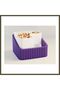 3D-Printed Pistachio Bowl - Dual-Chamber Shell Separator Serving Bowl - Purple and White BX