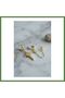 3-Piece Earring Set with Gold-Colored Chain Detail HB006