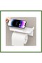 Self-Adhesive Toilet Paper Holder with Shelf HB006