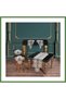 Cream Elegant 5-Piece Bridal Set with Lace Tablecloth and Table Runner Set for the Living Room, Dek HB006