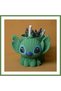 3D-Printed Knitted Pencil Holder - Cute Character Desktop Pen Organizer - Green HB006