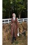 Women's Waist Tie Balloon Sleeve Leather Trench - 5