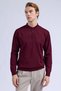 Burgundy Regular Fit Polo Collar Wool Sweater - 3