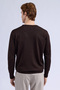 Brown Regular Fit Crew Neck Wool Sweater - 5
