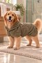 Double-Layer Bouclé Fabric Hooded Dog Bathrobe – For Drying After a Bath