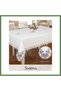 Gardenya Linen Samina Model Cream 155x260 cm Tablecloth, Modern Design HB006