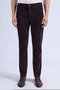 Brown Regular-Fit Cotton Pants with Side Pockets - 2