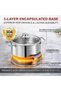 SONEX Mega Super Pot, (7.5 Ltr) Stainless Steel Cooking Pot/Casserole – Durable Handles, Glass Lid, Sandwich Bottom for Even Heating, Sleek Modern Design for Efficient and Stylish Cooking (26cm) - 5