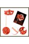 Red Glitter Photo Shoot Headpiece 18x29 cm BX